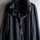 Vintage squirrel fur reversible maxi length coat