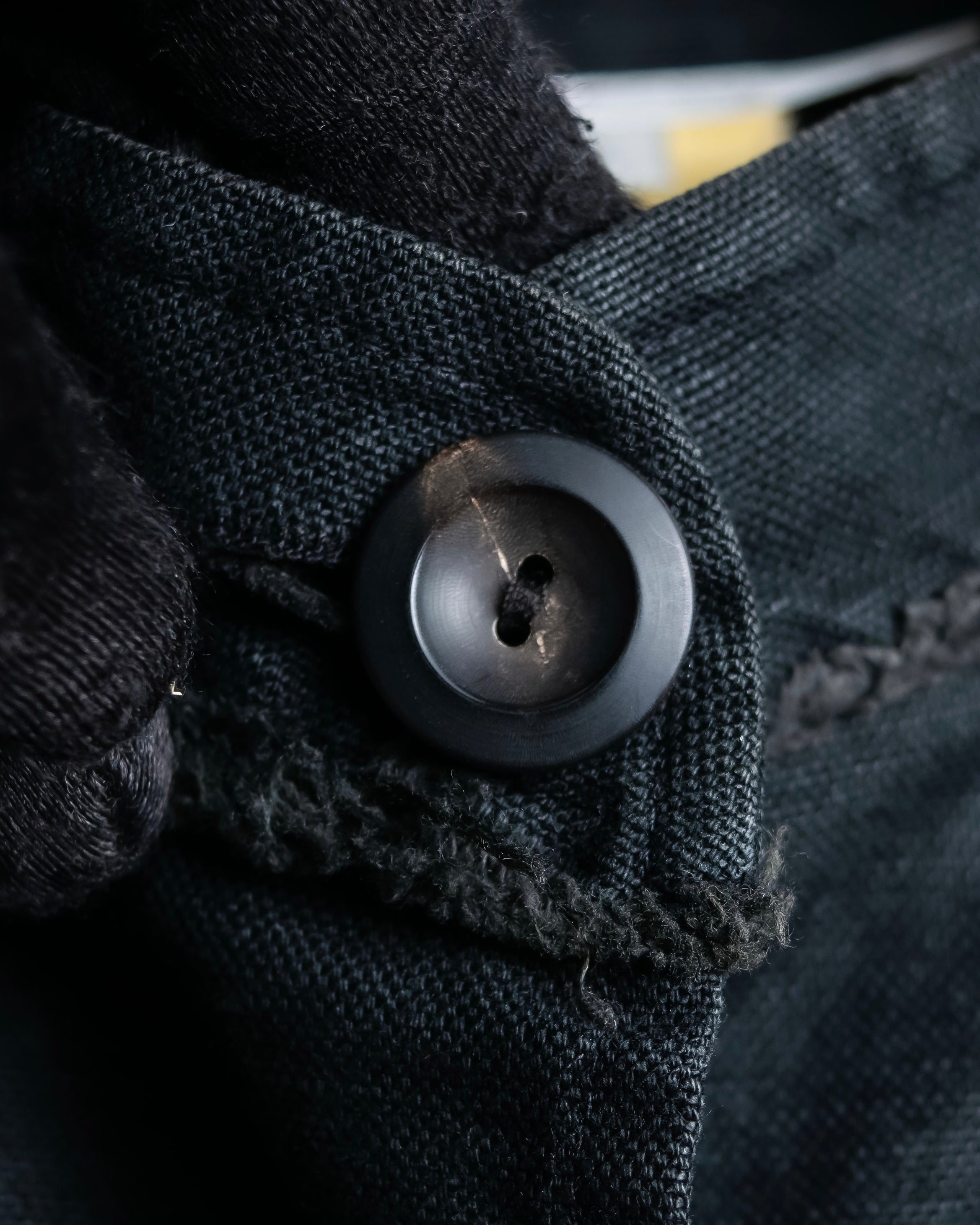 "vanessa bruno" Lace fringe design drawstring cotton linen shirt dress