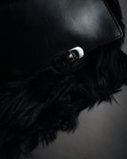 "MARNI" 2011 winter edition shearling fur shoulder bag