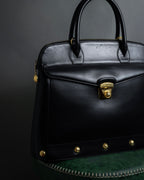 "Salvatore Ferragamo" 90's Animal motif studs design leather bag