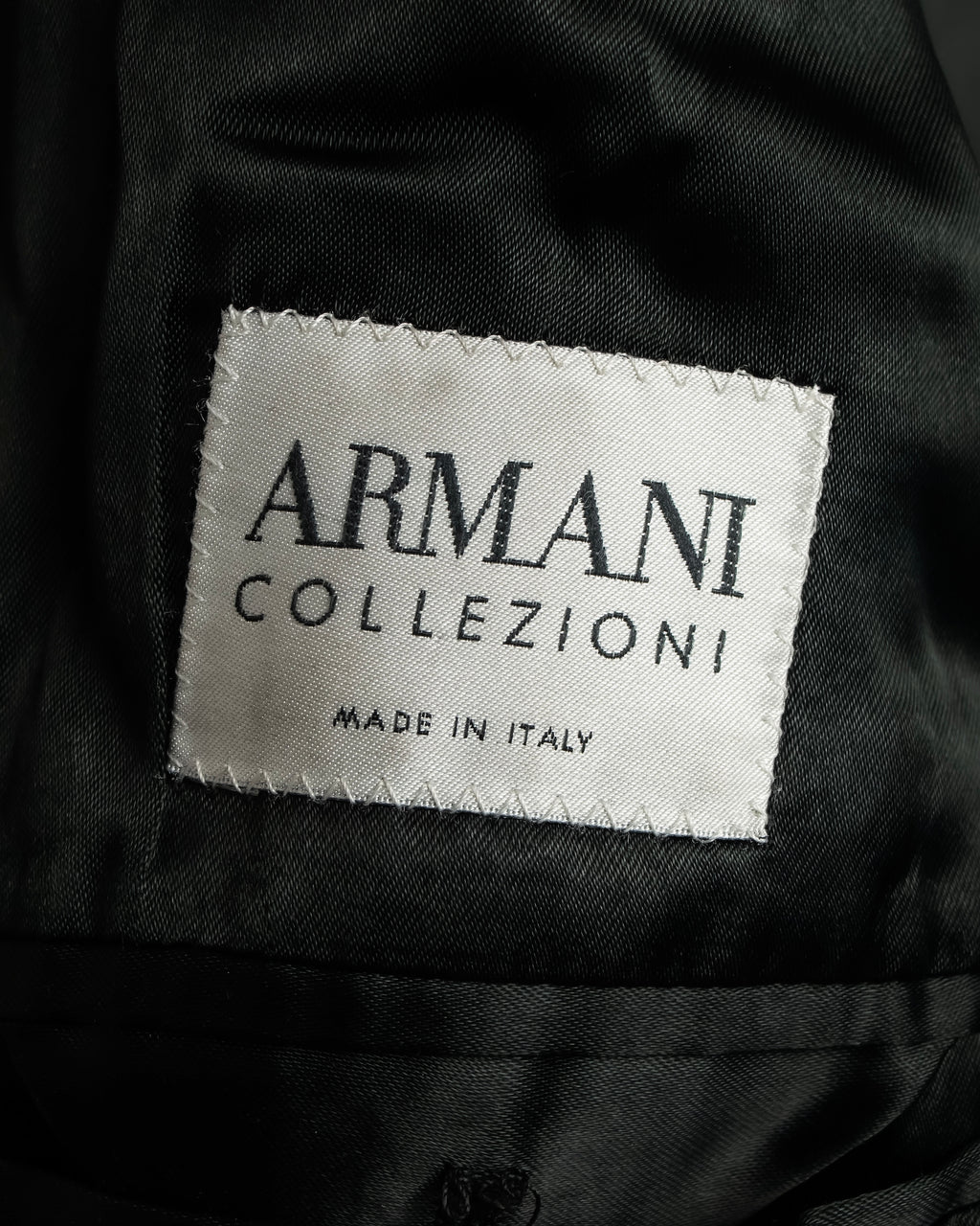 "ARMANI COLLEZIONI" Classic detail cashmere blend long chester coat