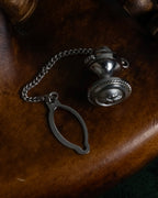 "BURBERRYS" Equestrian Knight engraved silver cufflinks