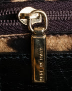 "DOLCE &amp; GABBANA" Gold chain two-way leather bag