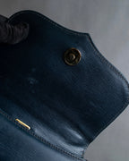 "Chloe" Trapezoid design embossed leather hand bag