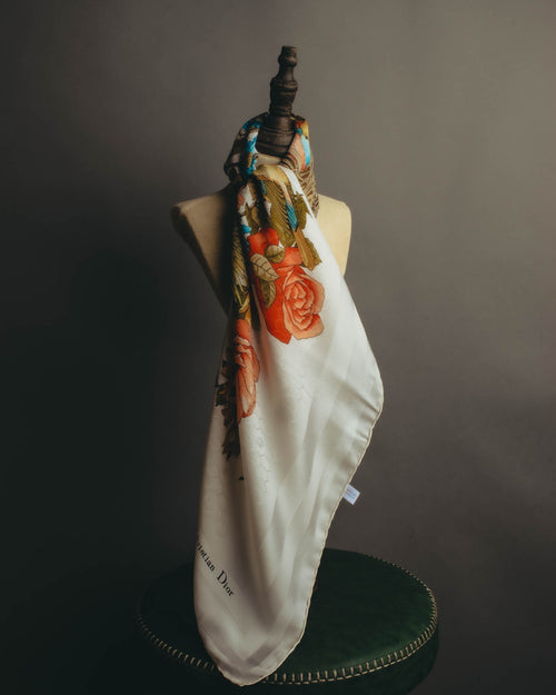 "Christian Dior" 80's-90's Elegant silk scarf
