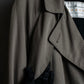 "Vintage matte texture long trench coat"