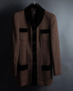 "FENDI" Velvet switching design herringbone set up