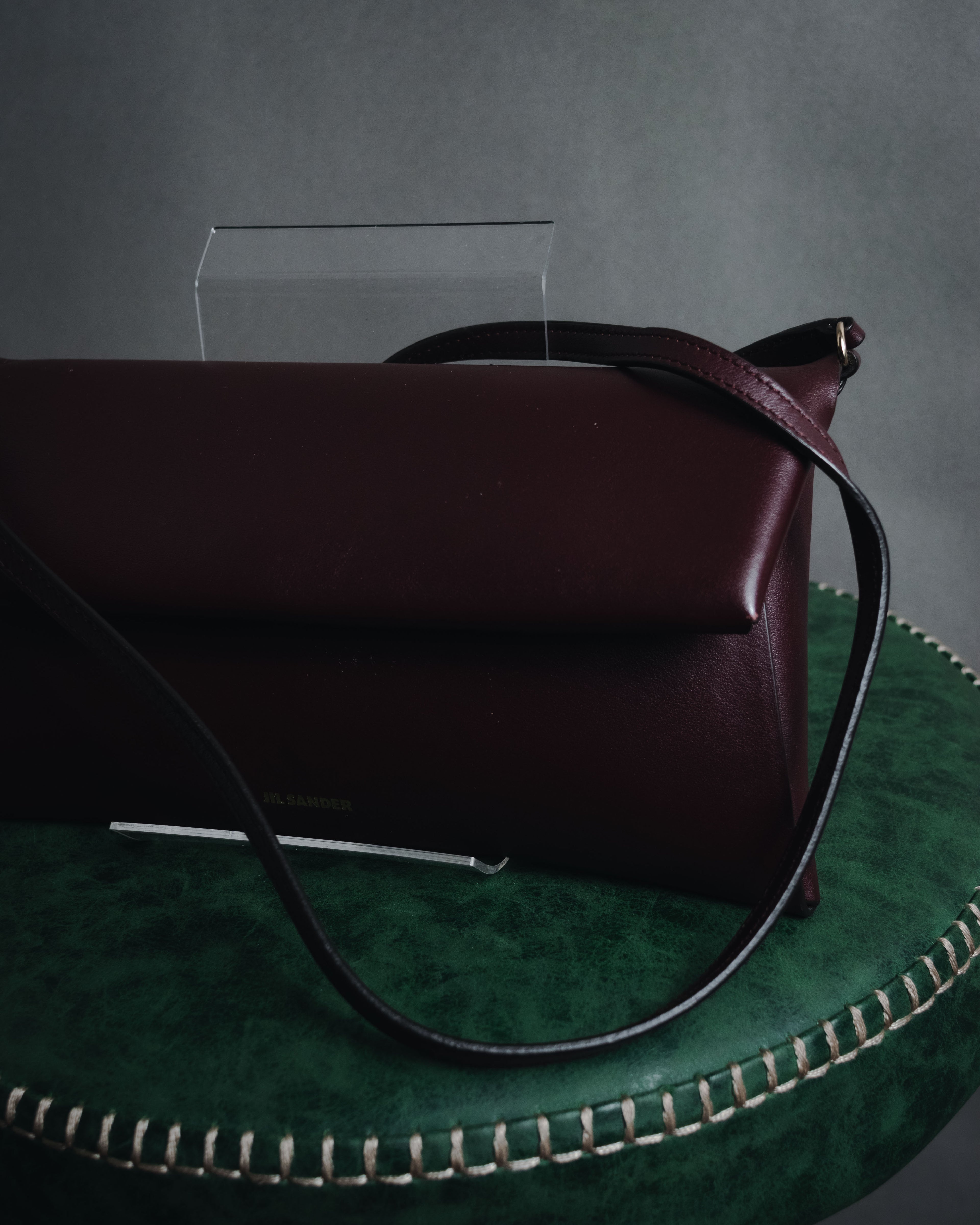 "JIL SANDER" 2018- Minimal Folded leather pochette bag