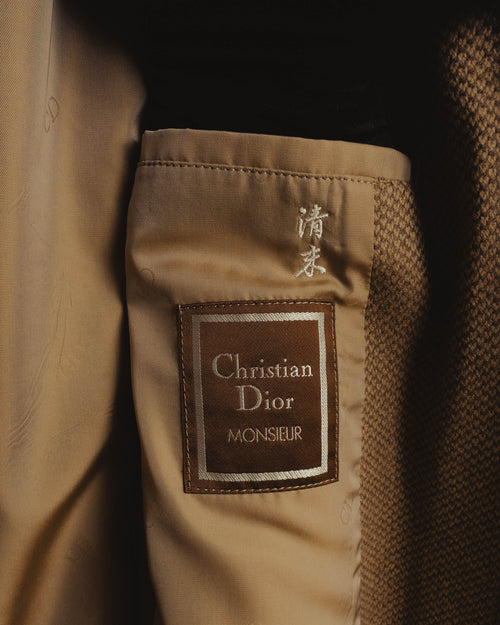 "Christian Dior" 80's-00's Classically tailored balmacaan coat