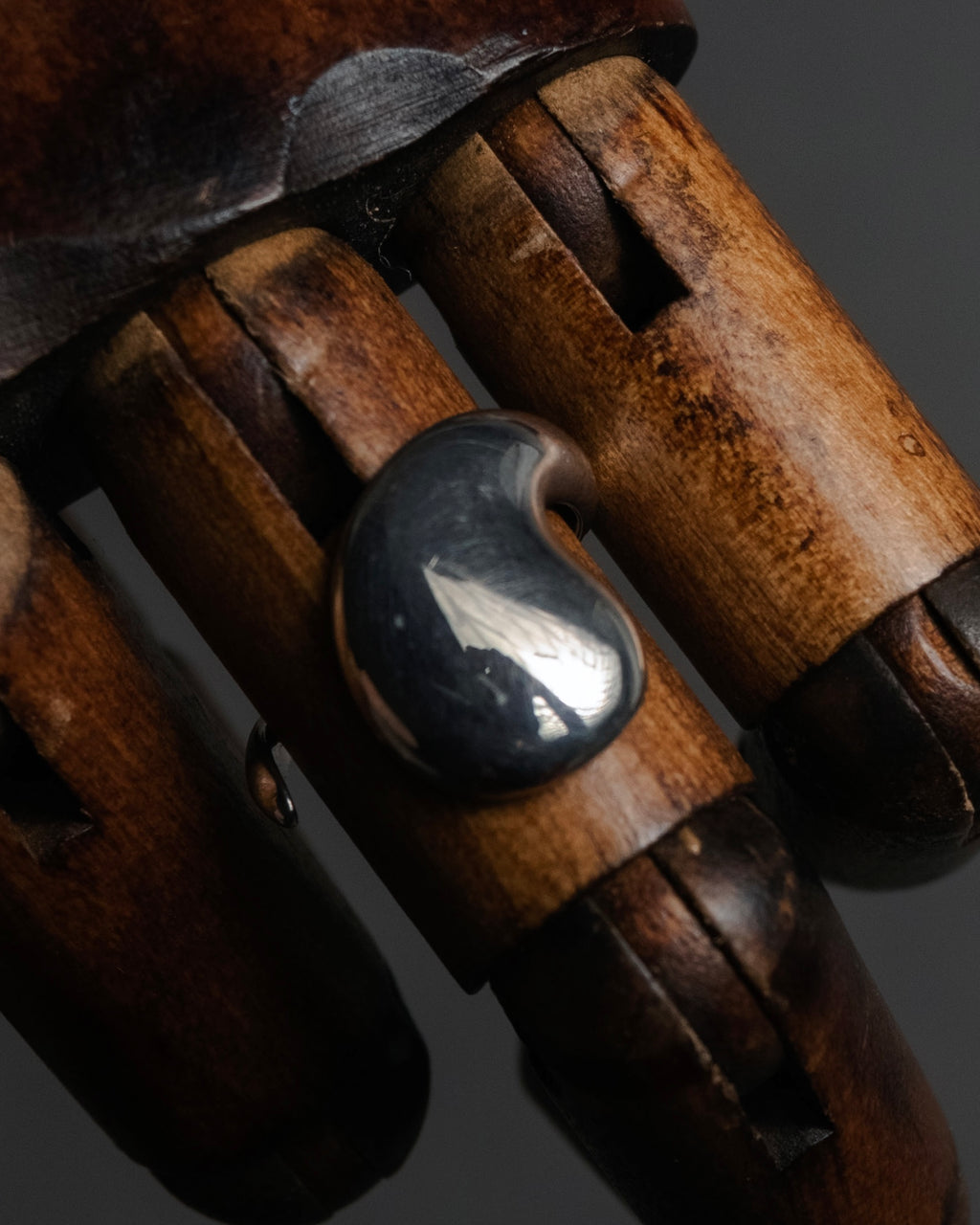 “Georg Jensen” 70’s-90’s Organic spiral silver ring