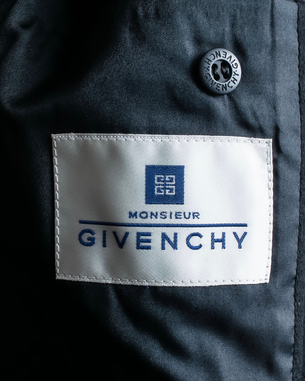 "MONSIEUR GIVENCHY" Double-breasted cashmere blend chesterfield coat