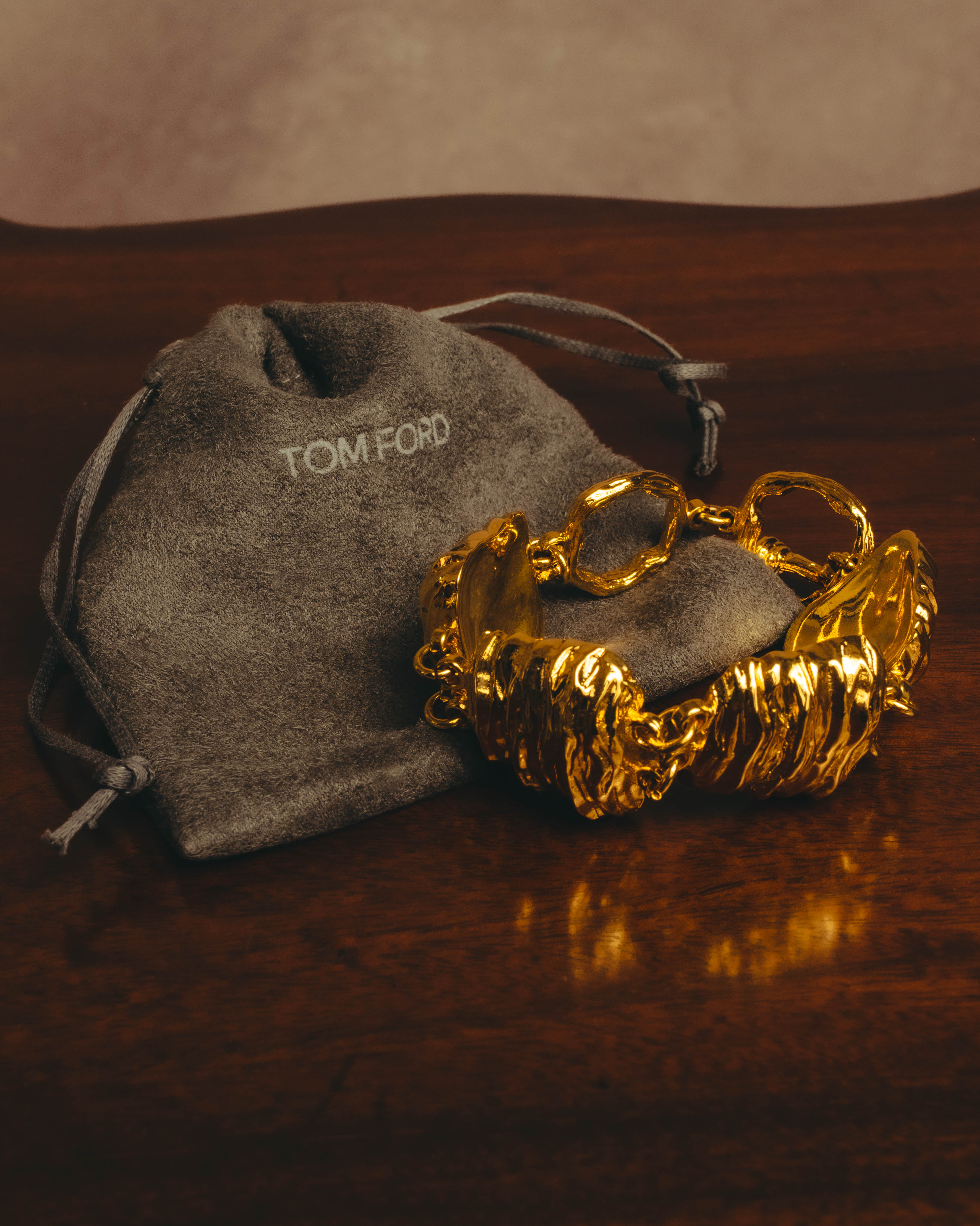-SPECIAL- “TOM FORD” 2023-24 Moon nugget sculptural toggle bracelet