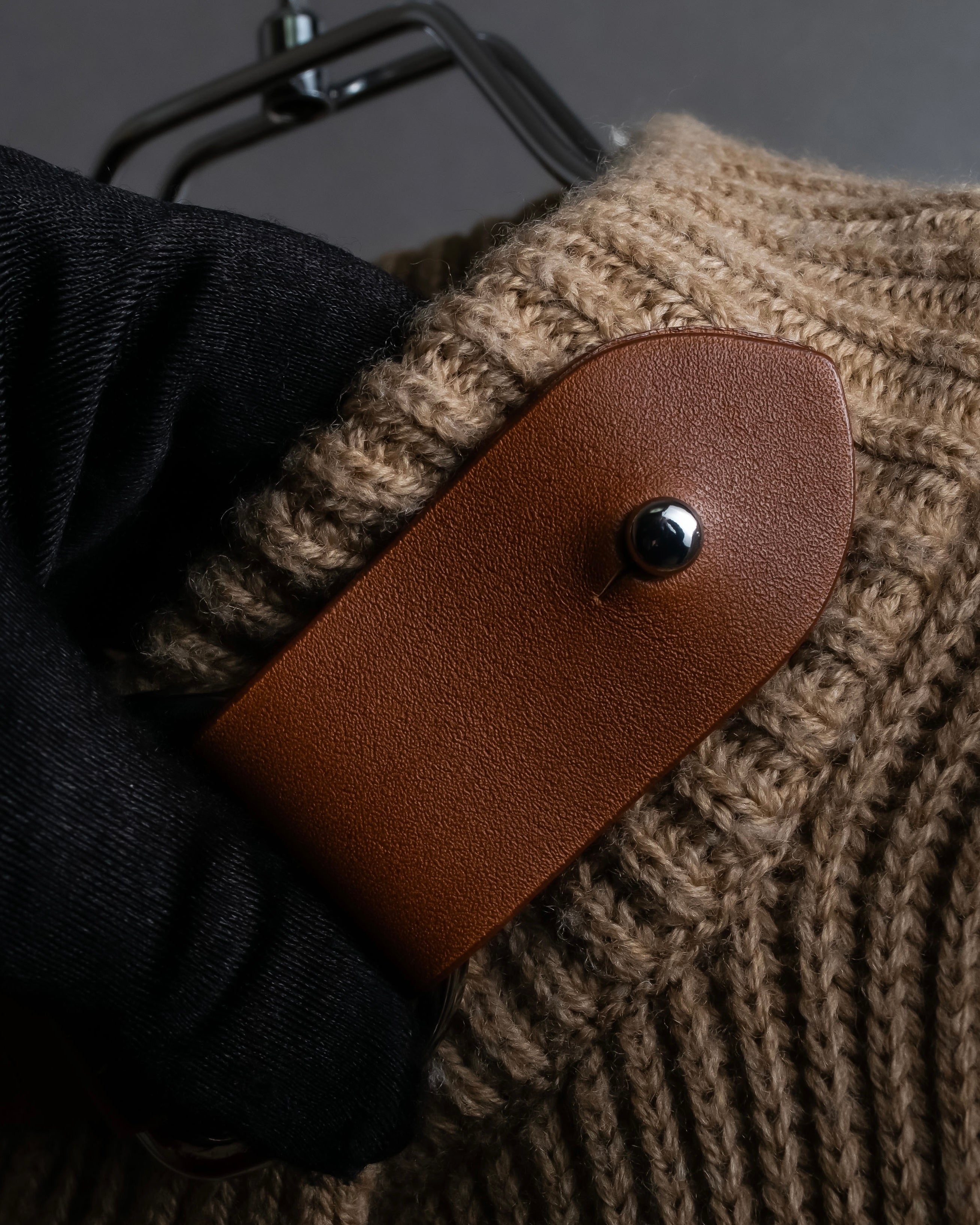 "POLO Ralph Lauren" Buckle closure design ribbed cardigan