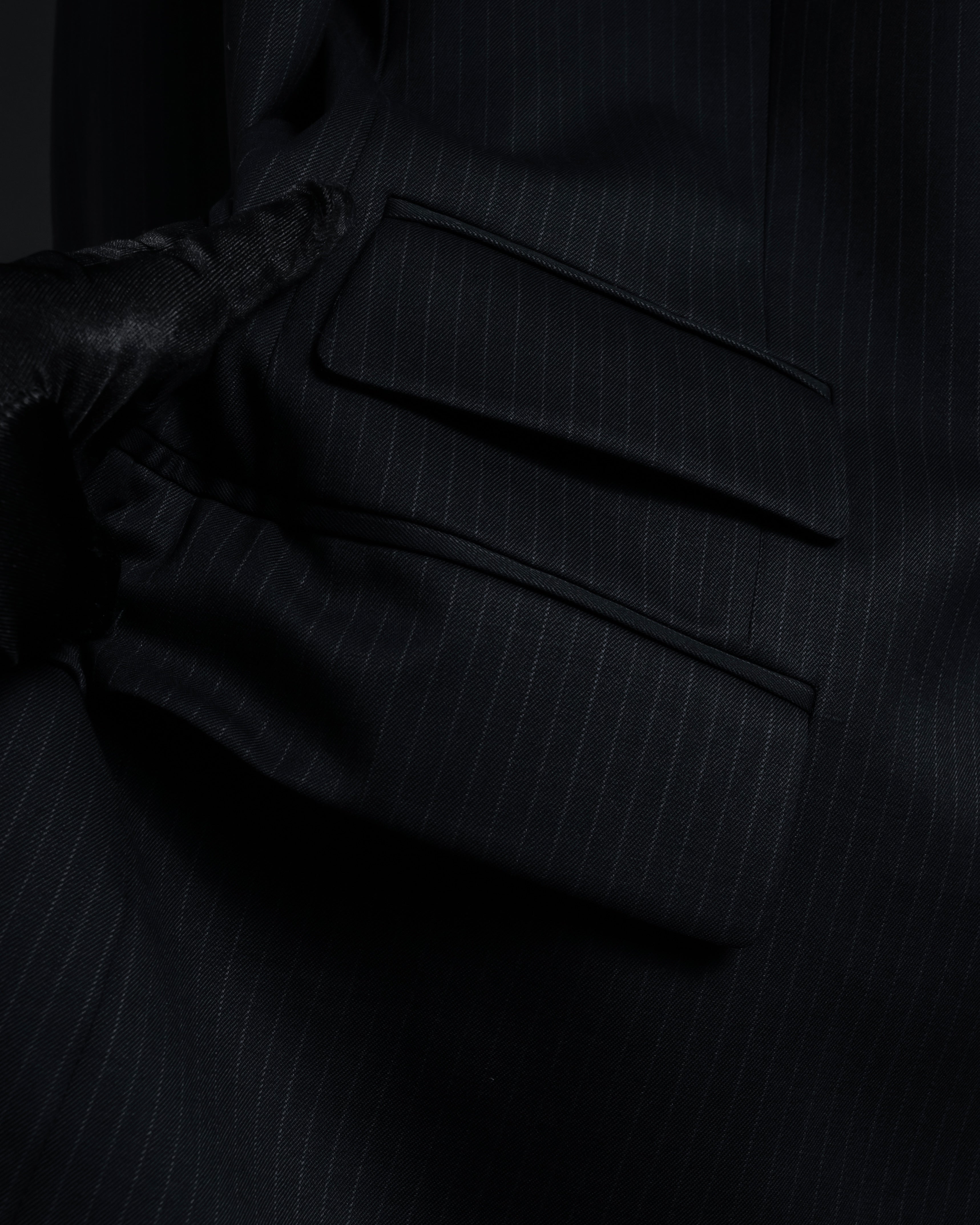 "GUCCI" 90's Elegant suiting pinstripe set up