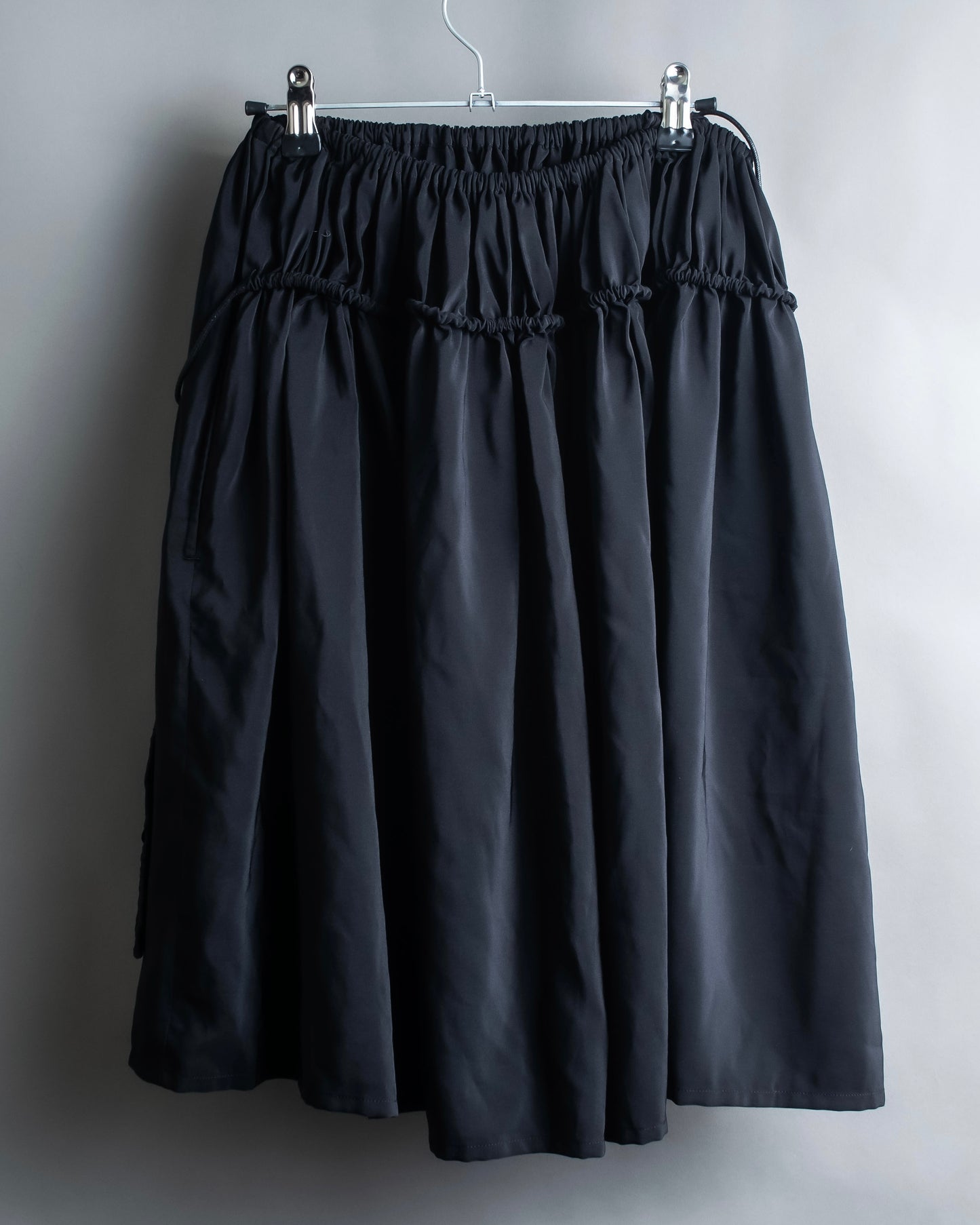 "LIMI feu" Washed layered fabric mid length skirt