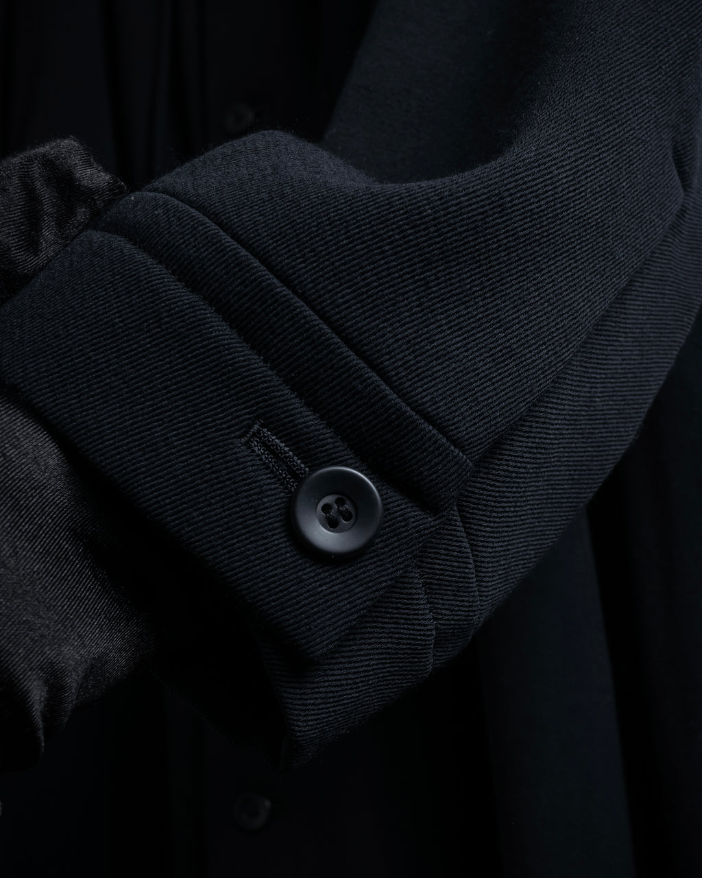 -SPECIAL- "Y's" 15AW Cape design panel oversized stand collar coat