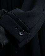 -SPECIAL- "Y's" 15AW Cape design panel oversized stand collar coat