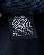 "BURBERRYS" High density wool stand collar coat