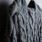 "JEAN PAUL GAULTIER" Cable knit design hooded pullover