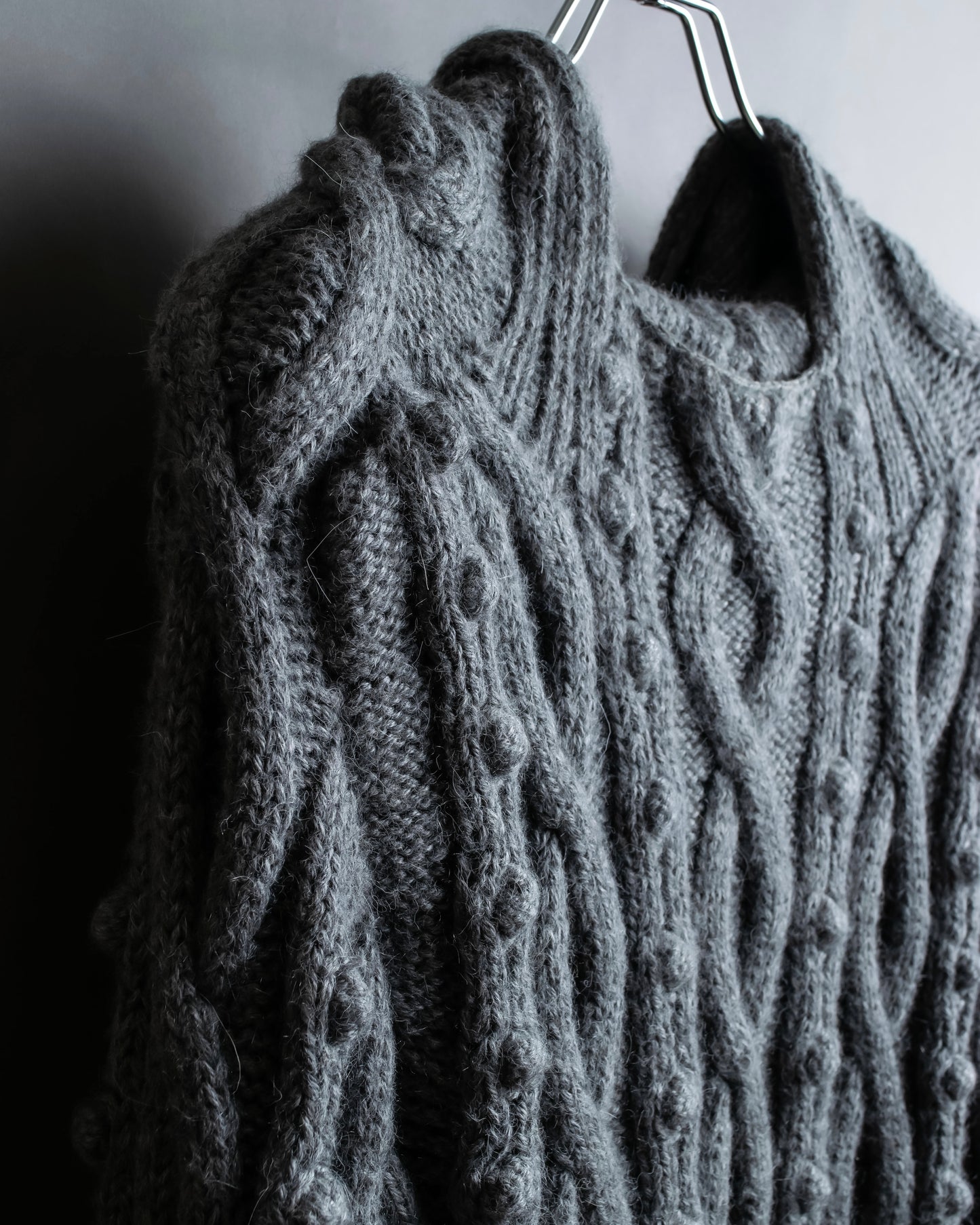 "JEAN PAUL GAULTIER" Cable knit design hooded pullover