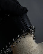 "LOEWE" Ring design leather corset necklace