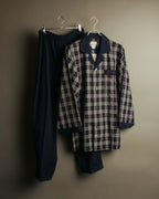 “Burberrys” 1998-1999 house check cotton pajama set
