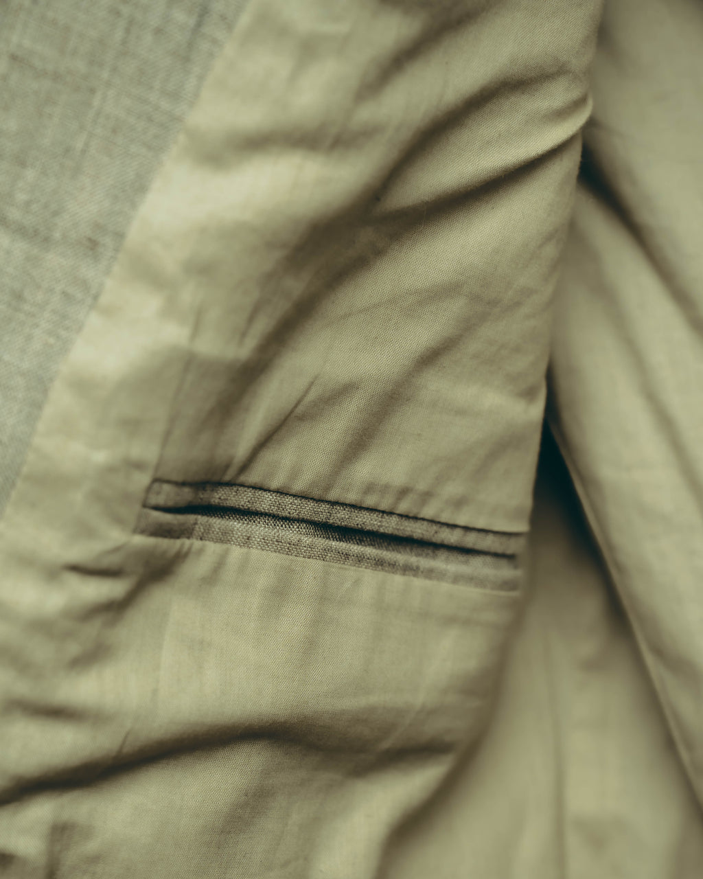 -SPECIAL- “Maison Martin Margiela” 2014SS raw-edge linen tailored jacket