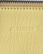 JIL SANDER/ Minimal Designed 2 Way Boston Bag Pastel Yellow