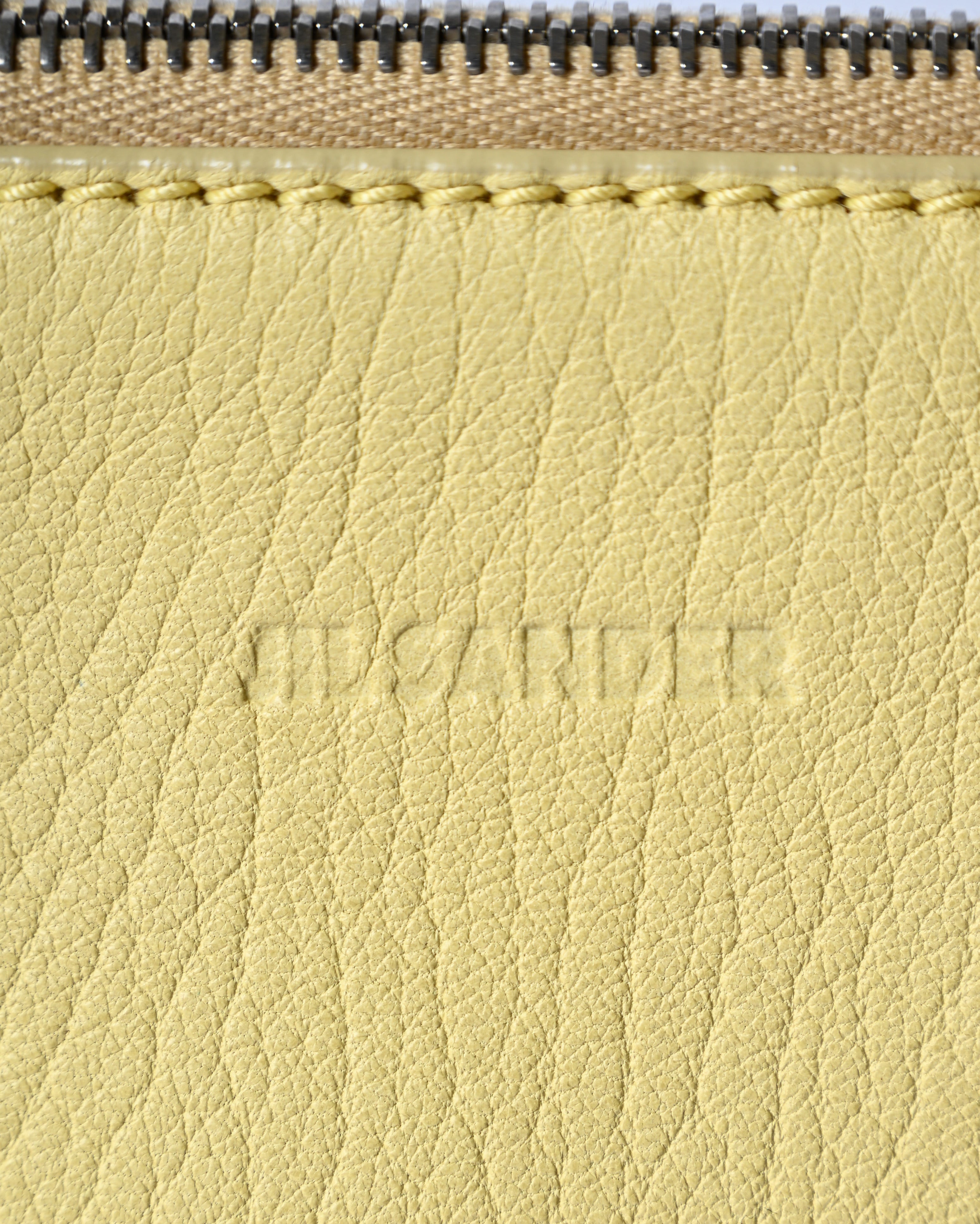 JIL SANDER/ Minimal Designed 2 Way Boston Bag Pastel Yellow