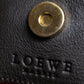 "LOEWE" Anagram logo engraved suede leather tote bag