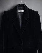 "Christian Dior" 80’s-90’s Silk velvet power tailored jacket