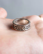 "GUCCI" GG marmont silver 925 ring
