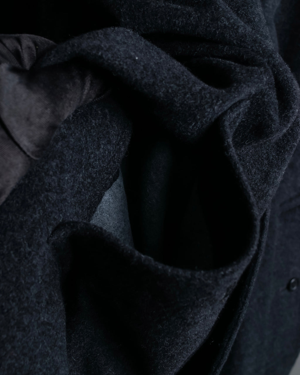 "BURBERRYS" Vintage stand collar concealed long coat