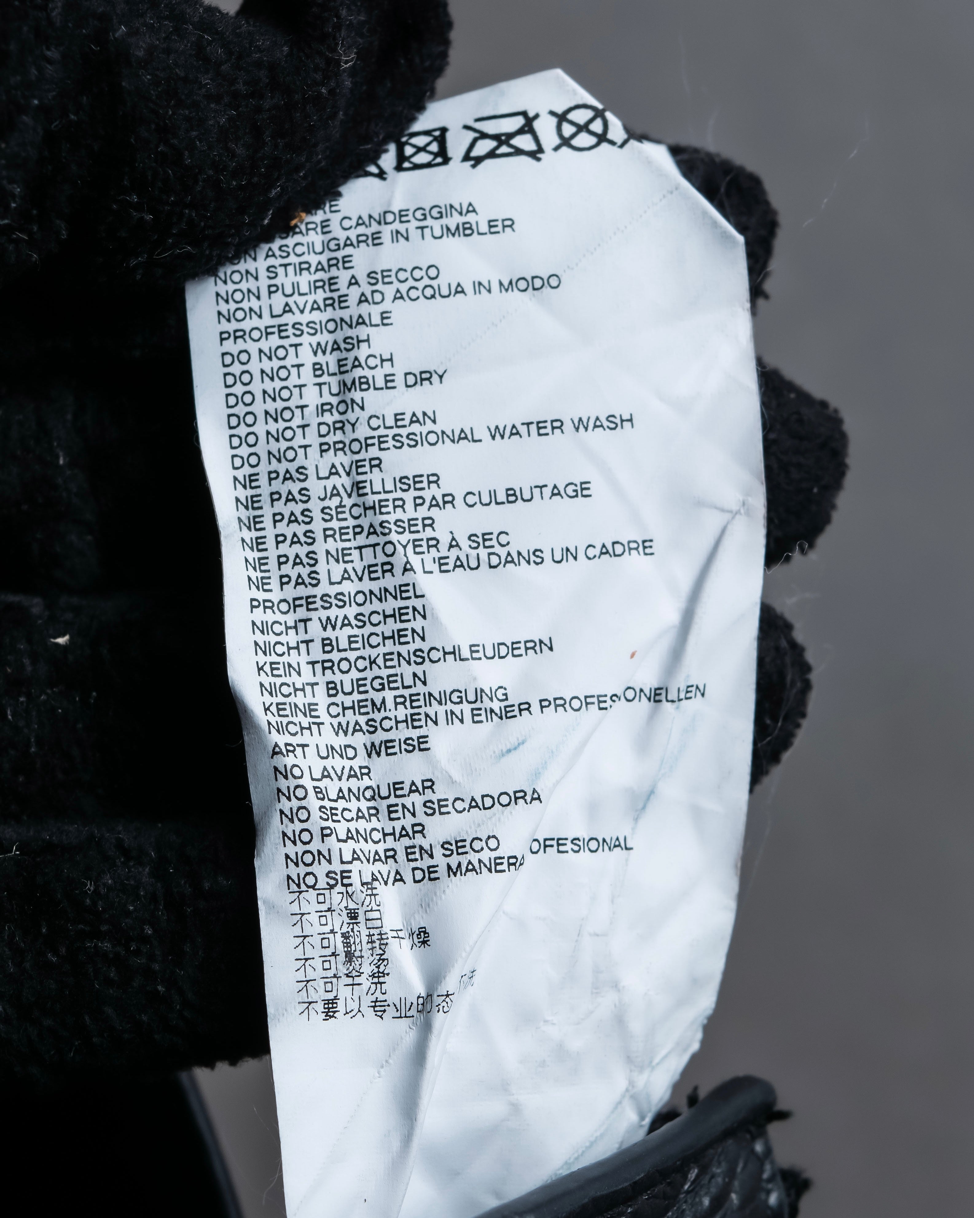 "MAISON MARGIELA" Grained leather envelope compact wallet