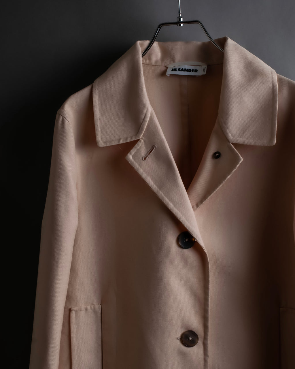 "JIL SANDER" Pink beige color spring coat