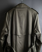 "Burberrys" Dark khaki belted trench coat