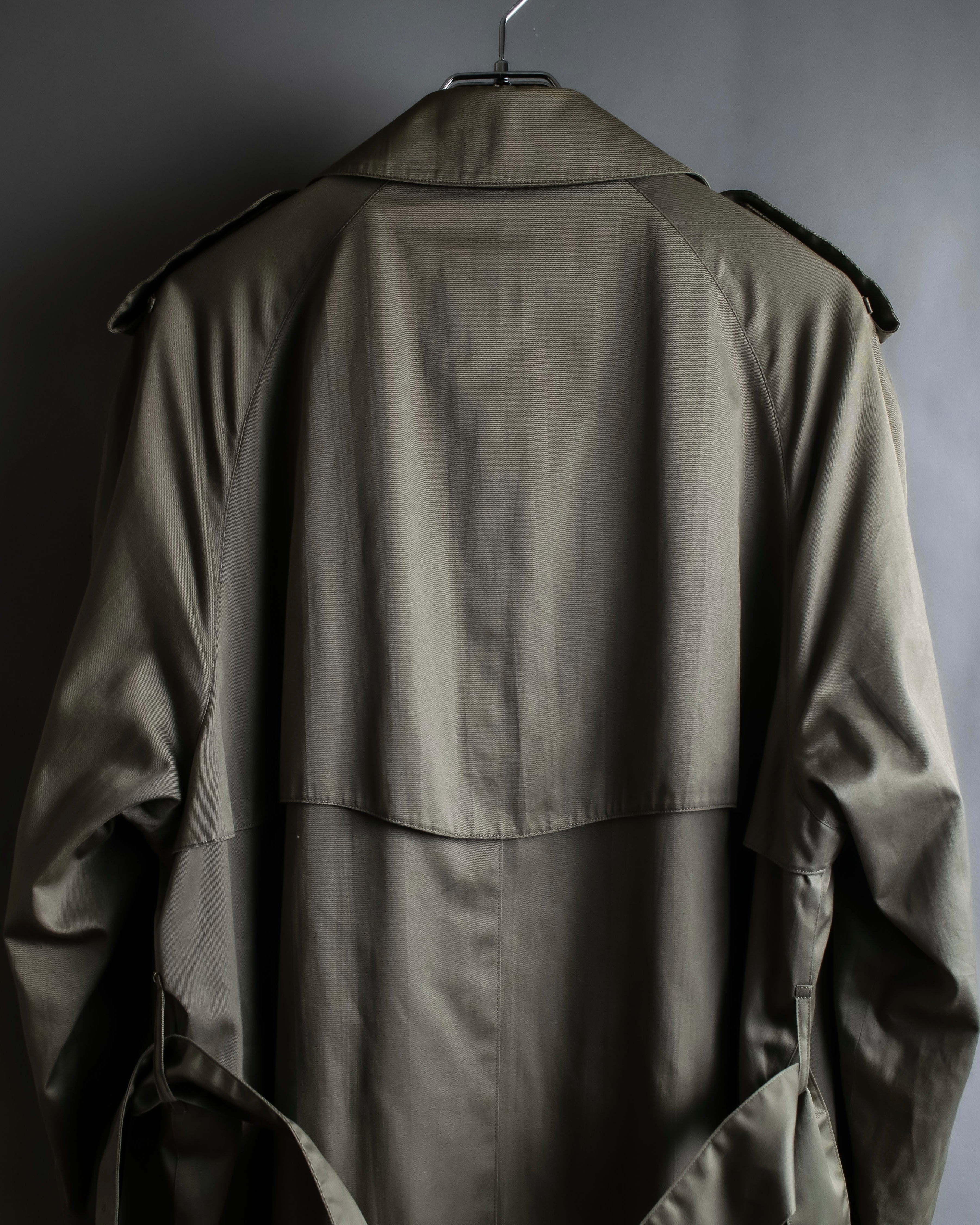 "Burberrys" Dark khaki belted trench coat