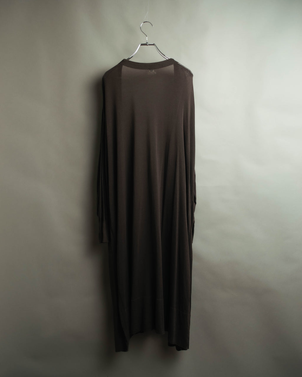 "Hermès" 00's Draped cotton silk long cardigan