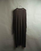 "Hermès" 00's Draped cotton silk long cardigan