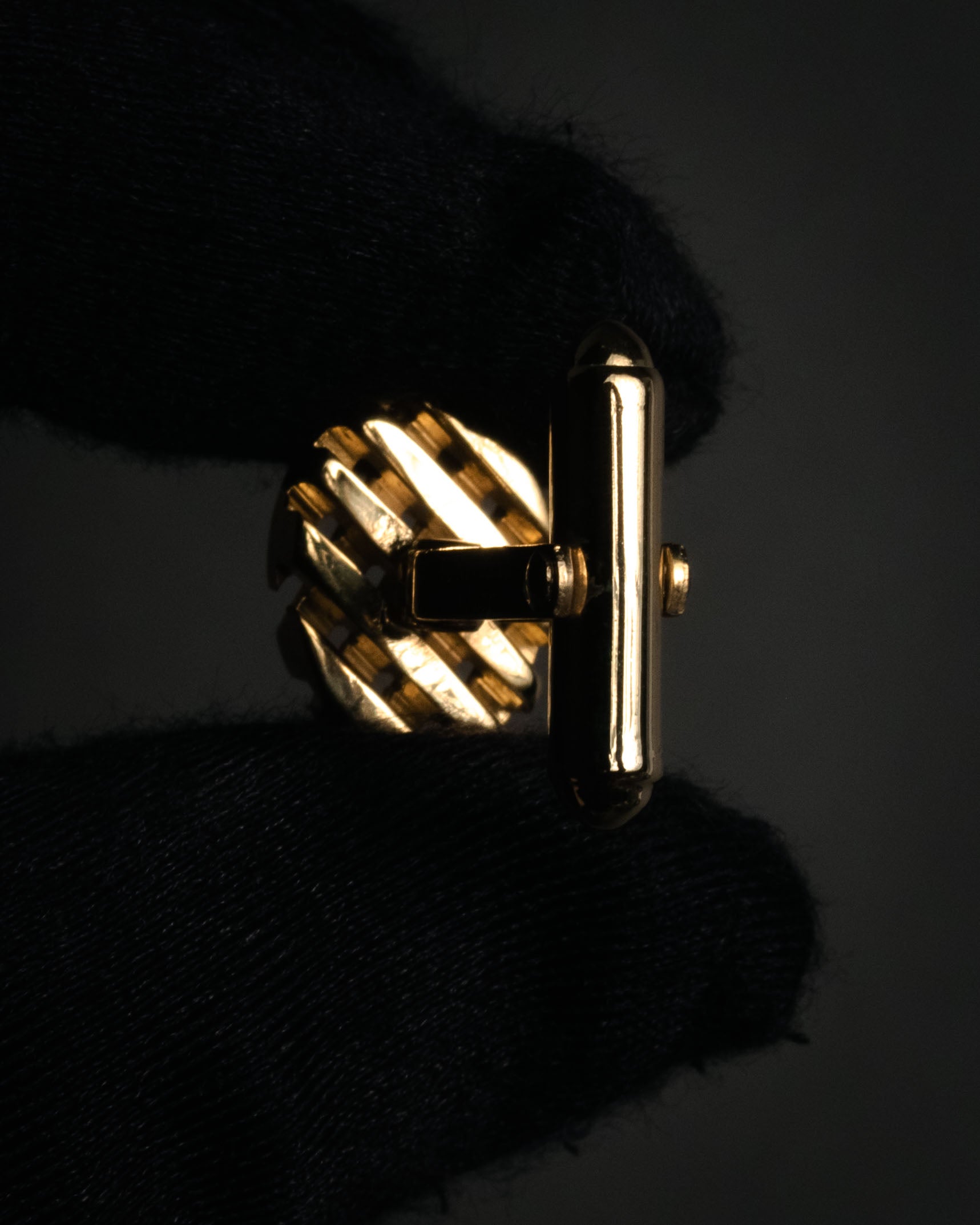 “Christian Dior” 70’s-80’s Geometric cut cufflinks