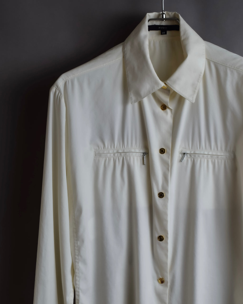 "GUCCI" Double zip pocket design box cut shirt