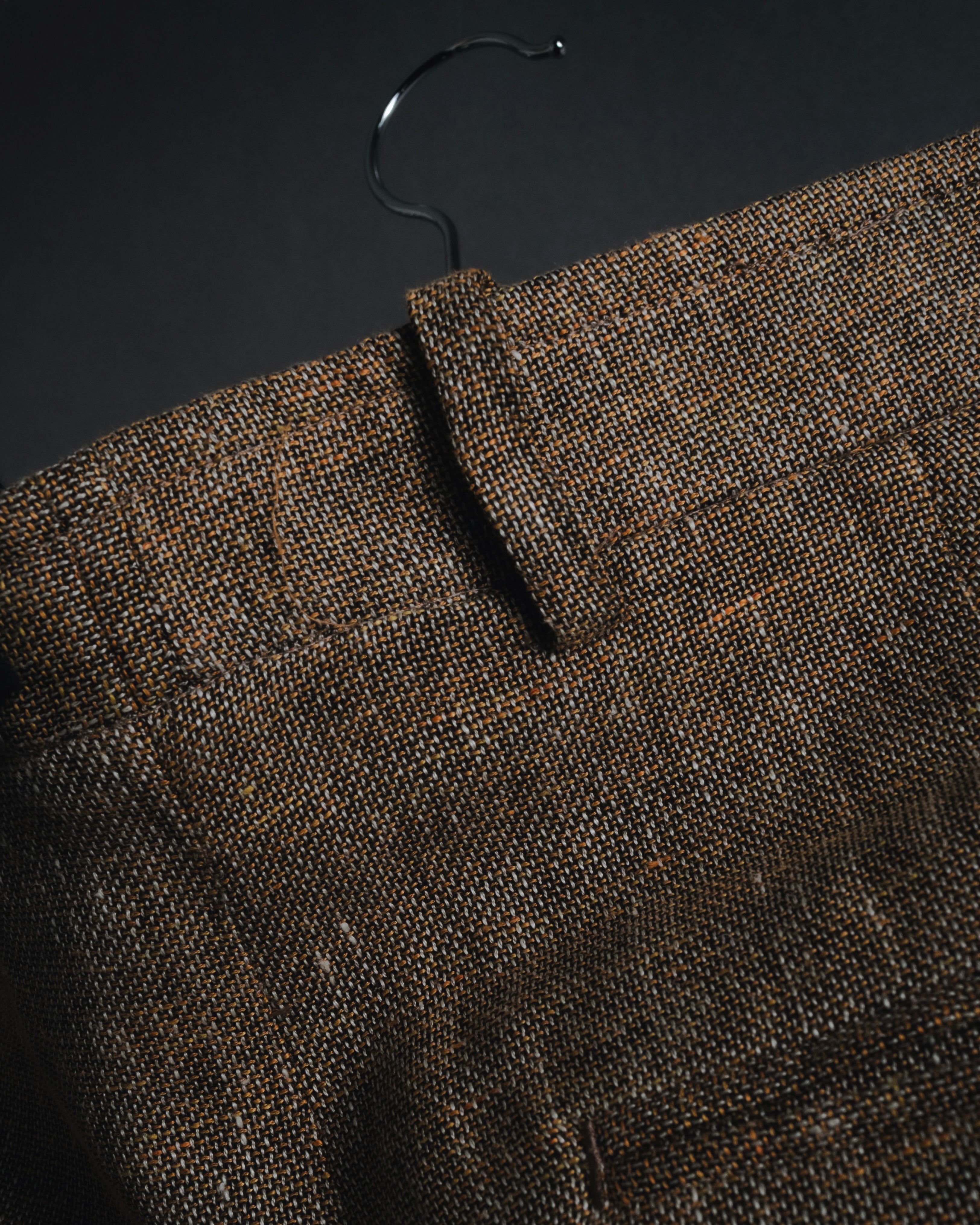 "HERMES" Late 00’s-early 10’s tri-blend tweed slacks