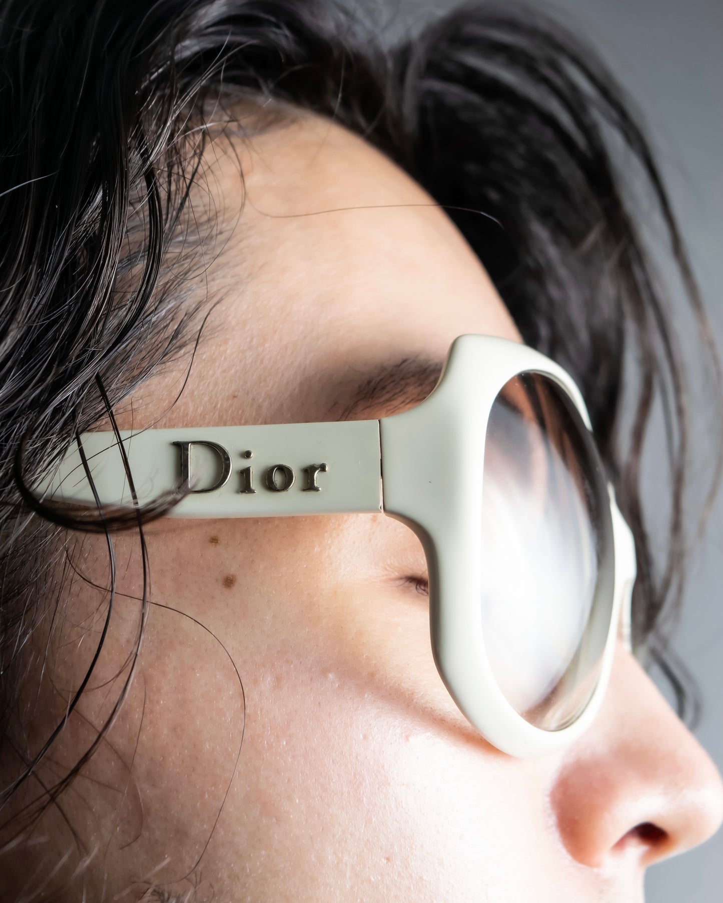 "DIOR" Butterfly frame ivory color sunglasses