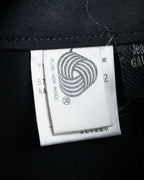 "JEAN PAUL GAULTIER FEMME"
 High-waisted straight draping slacks