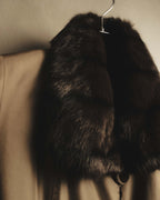 "ROBERTO VALENTINO" Reversible brown fur coat