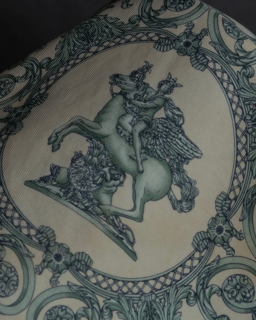 "HERMES" Petit Carre 45 LES TUILERIES silk scarf