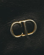 "Christian Dior" 80's-90's Black and red bifold wallet