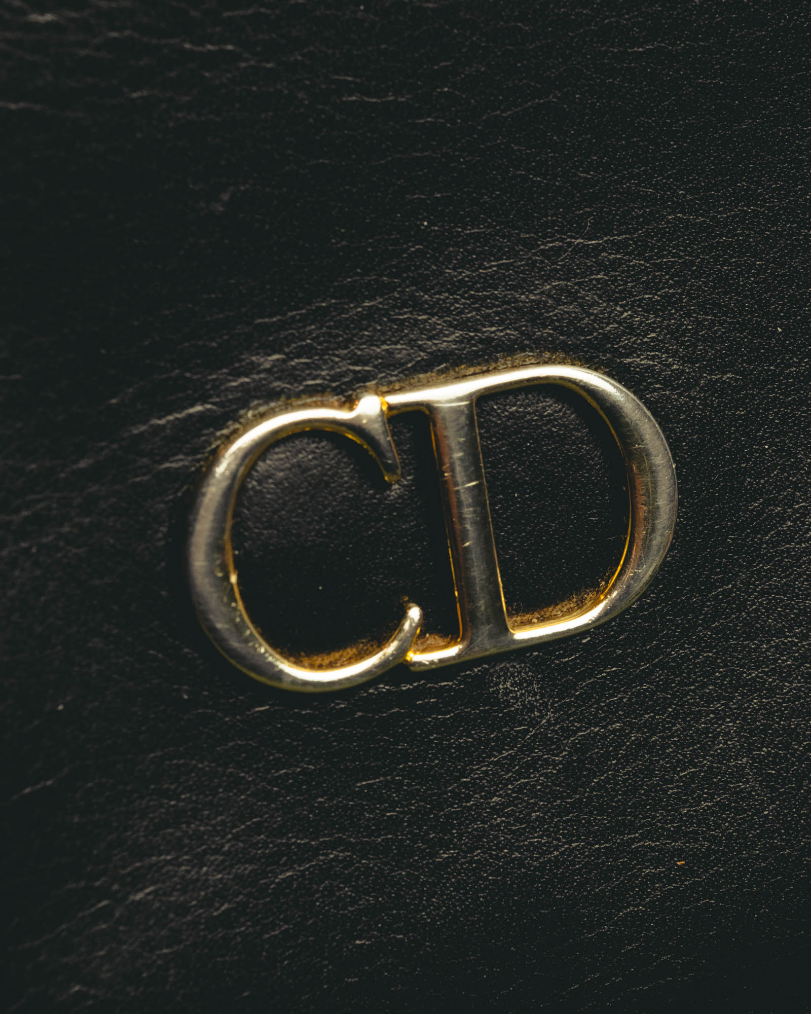 "Christian Dior" 80's-90's Black and red bifold wallet