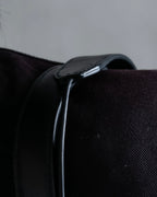 “JIL SANDER” Fringe detail flat drawstring shoulder bag