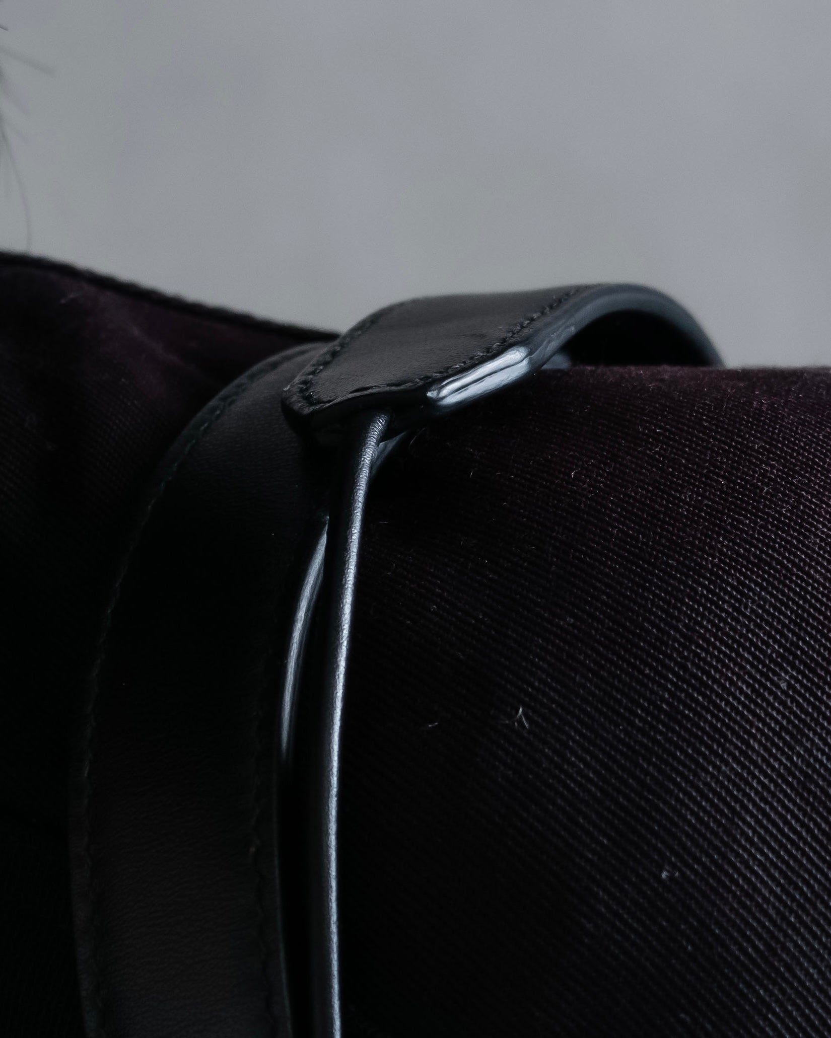 “JIL SANDER” Fringe detail flat drawstring shoulder bag